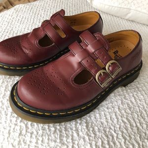 Maroon Mary Jane Dr. Martens